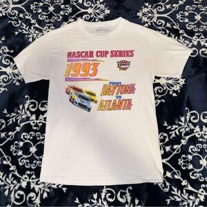 Nascar White 1993 Daytona to Atlanta Graphic Tee